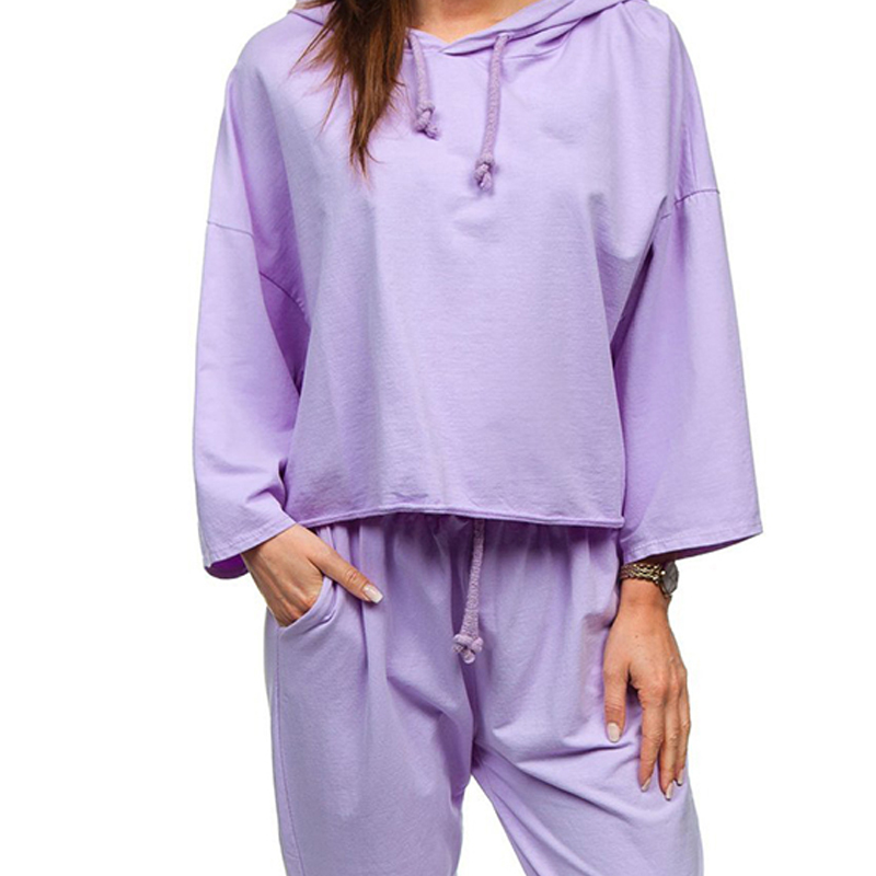 Women Voilet Plain Tracksuits